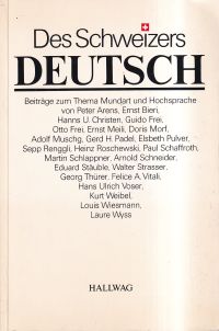 Des Schweizers Deutsch. (Umschlag)