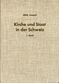 Lampert, Kirche und Staat in der Schweiz. (Umschlag)
