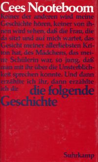Nooteboom, Die folgende Geschichte (Umschlag)