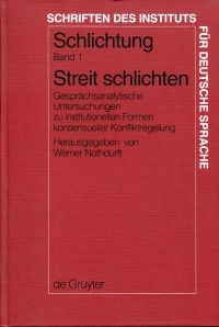 Nothdurft, Schlichtung. (Einband, Band 1)