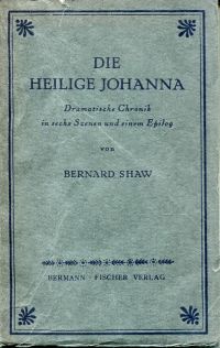 Shaw, Die heilige Johanna. (Umschlag)