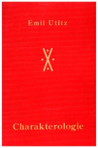 Utitz, Charakterologie. (Umschlag)