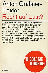 Grabner-Haider, Recht auf Lust? (Umschlag)