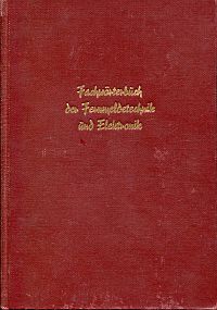 Kerkhof, Fachwörterbuch der Fernmeldetechnik und Elektronik. (Umschlag)