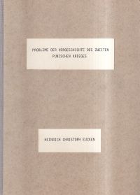 Eucken, Probleme der Vorgeschichte des zweiten Punischen Krieges. (Umschlag)