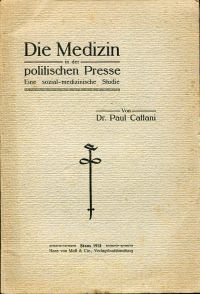 Cattani, Die Medizin in der poltischen Presse. (Umschlag)