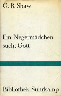 Shaw, Ein Negermädchen sucht Gott. (Umschlag)
