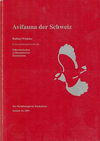 Winkler, Avifauna der Schweiz. (Umschlag)