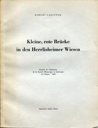 Laeuffer, Kleine, rote Brücke in den Herrlisheimer Wiesen. (Umschlag)