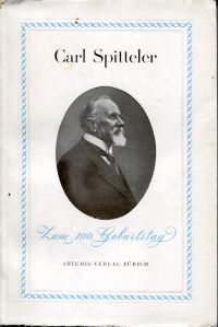 Witz, Carl Spitteler. (Umschlag)