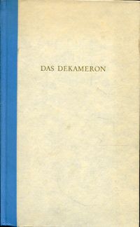 Boccaccio, Das Dekameron. (Umschlag)