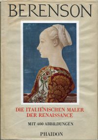 Berenson, Die italienischen Maler der Renaissance. (Umschlag)