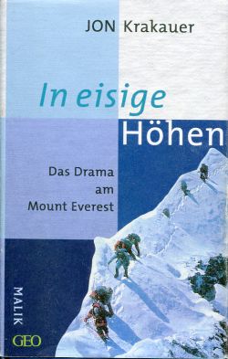 Krakauer, In eisige Höhen. (Schutzumschlag)