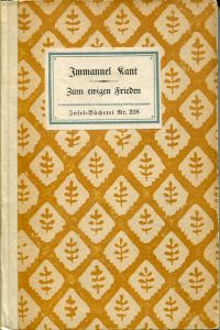 Kant, Zum ewigen Frieden. (Umschlag)