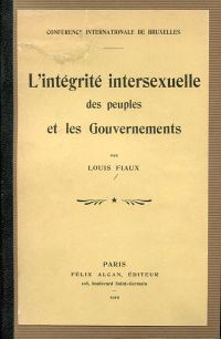 Fiaux, L'intégrité intersexuelle des peuples et les gouvernements. (Umschlag)