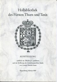 Hofbibliothek des Fürsten Thurn und Taxis. (Umschlag)