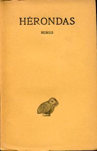 Herodas: Mimes. (Umschlag)