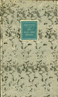 Peterich, Das Mass der Musen. (Umschlag)