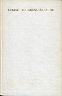 Lukian: Hetärengespräche. (Umschlag)