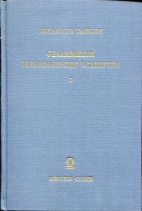 Vahlen, Gesammelte Philologische Schriften. (Umschlag)