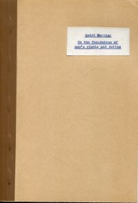 Mercier, On the foundation of man's rights and duties. (Umschlag)