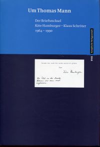 Hamburger, Um Thomas Mann. (Schutzumschlag)