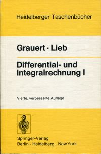 Grauert, Differential- und Integralrechnung I. (Umschlag)