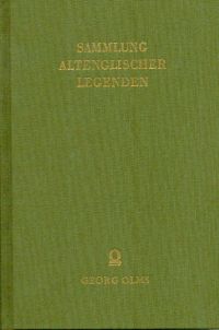 Horstmann, Sammlung altenglischer Legenden (Einband)