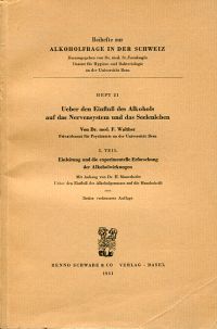 Walther, Einfluss des Alkohols (Umschlag)