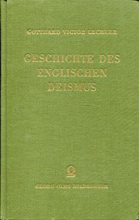 Lechler, Geschichte des englischen Deismus (Umschlag)