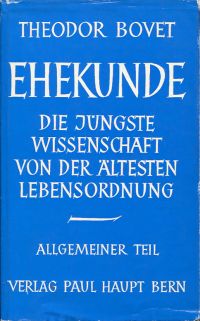 Bovet, Ehekunde. (Umschlag)