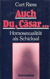 Riess, Auch du, Cäsar ... (Umschlag)
