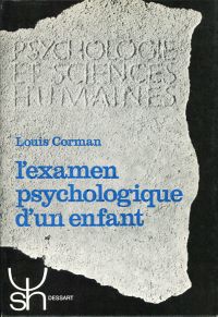 Corman, L'examen psychologique d'un enfant. (Umschlag)