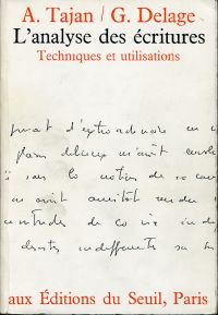 Tajan, L'analyse des écritures. (Umschlag)