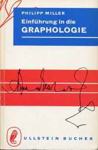 Miller, Einführung in die Graphologie. (Umschlag)