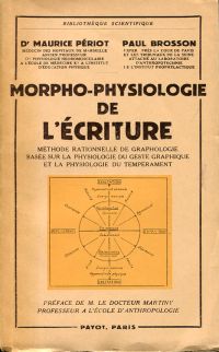 Périot, Morpho-Physiologie de l'écriture. (Umschlag)