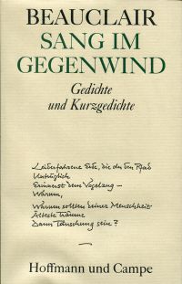 Beauclair, Sang im Gegenwind. (Umschlag)