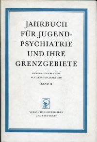 Villinger, Jahrbuch für Jugendpsychiatrie (Umschlag)