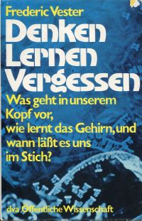 Vester, Denken, Lernen, Vergessen. (Umschlag)