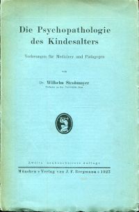 Strohmayer, Psychopathologie des Kindesalters (Umschlag)