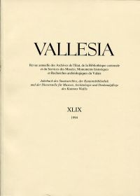 Vallesia, 49/1994. (Umschlag)