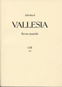 Vallesia, 53/1998. (Umschlag)