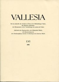 Vallesia, 56/2001. (Umschlag)