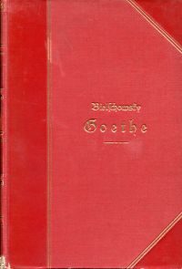 Bielschowsky, Goethe. (Umschlag)