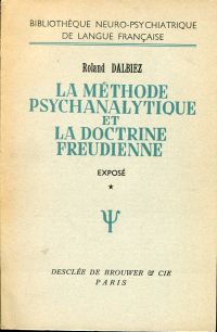 Dalbiez, La méthode psychoanalytique et la doctrine Freudienne. (Umschlag)