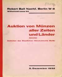 Versteigerungs-Katalog Nr 8. (Umschlag)