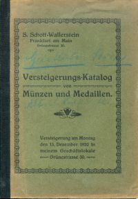 Versteigerungs-Katalog. (Umschlag)