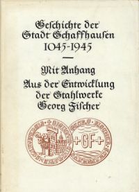 Schib, Geschichte der Stadt Schaffhausen. (Umschlag)