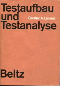 Lienert, Testaufbau und Testanalyse. (Umschlag)