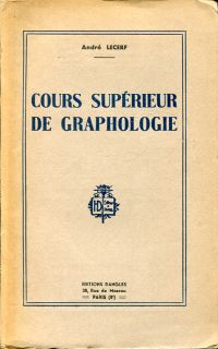 Lecerf, Cours supérieur de graphologie. (Umschlag)